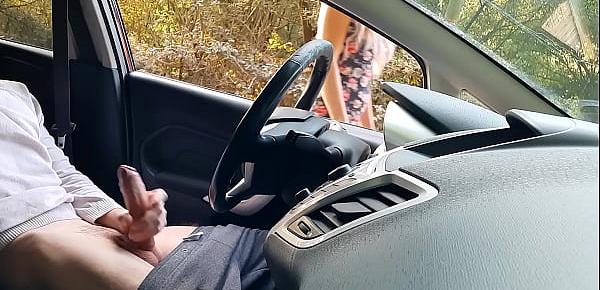 Public Dick Flash! a Naive Teen Caught me Jerking off in the Car in a Public Park and help me Out.